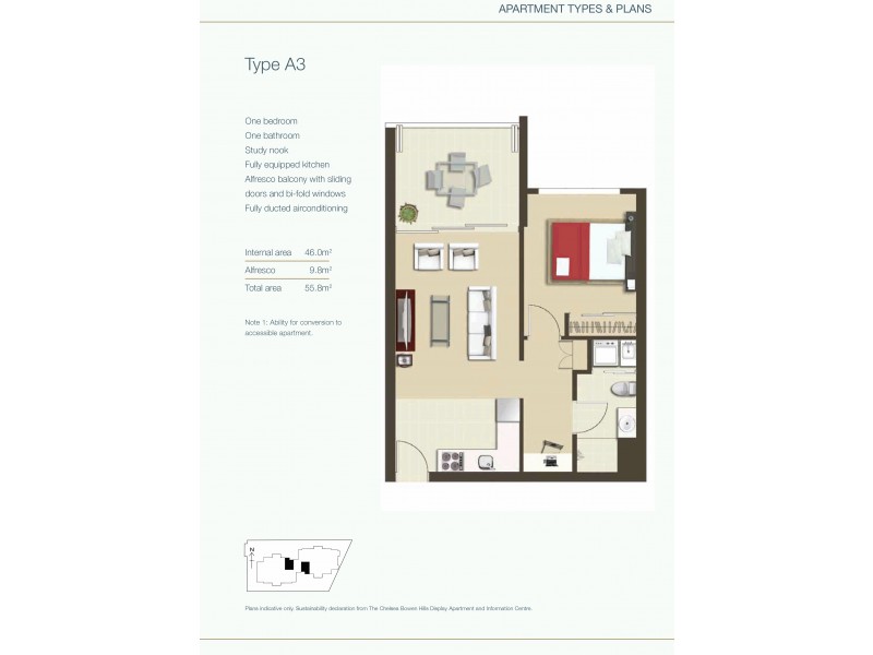 Apartment 2051/16 Hamilton Place, Bowen Hills QLD 4006 Floorplan