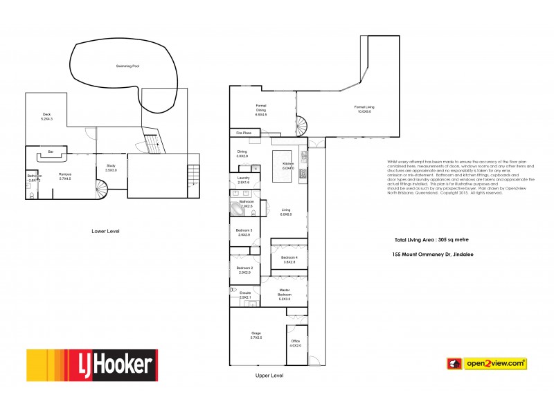 155 Mt Ommaney Drive, Jindalee QLD 4074 Floorplan