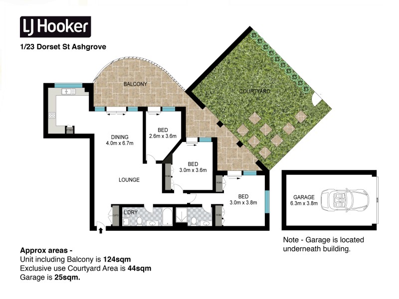 Unit 1/23 Dorset Street, Ashgrove QLD 4060 Floorplan