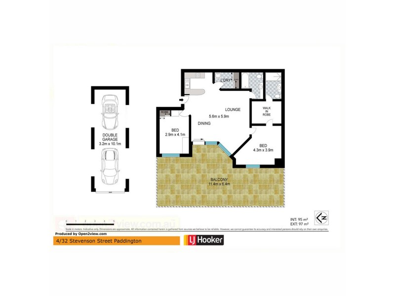 4/32 Stevenson Street, Paddington QLD 4064 Floorplan
