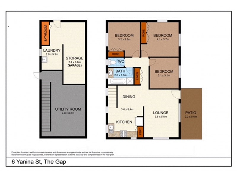 6 Yanina Street, The Gap QLD 4061 Floorplan