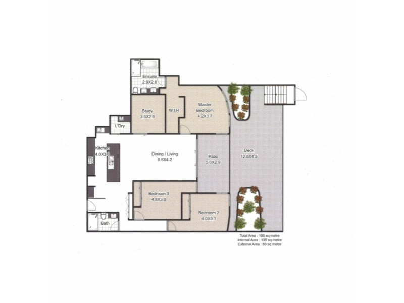 9104/50 Parkside Circuit, Hamilton QLD 4007 Floorplan