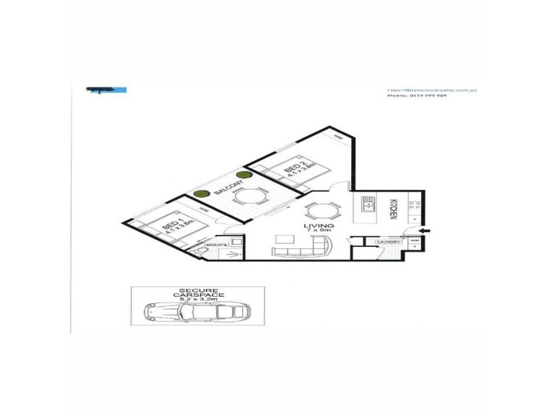 901/56 Prospect Street, Fortitude Valley QLD 4006 Floorplan