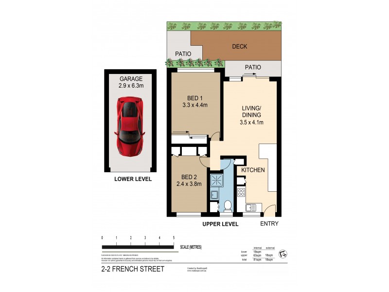 2/2 French Street, Paddington QLD 4064 Floorplan