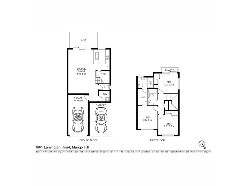 99/1 Lamington Road, Mango Hill QLD 4509 Floorplan