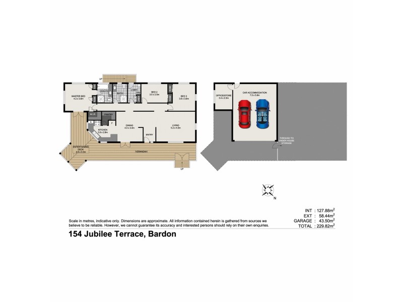 154 Jubilee Terrace, Bardon QLD 4065 Floorplan