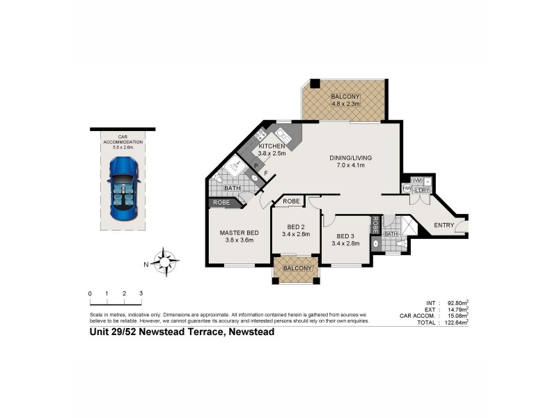 29/52 Newstead Terrace, Newstead QLD 4006 Floorplan