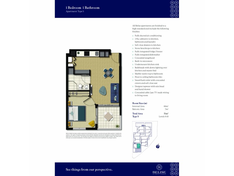 1805/510 St Pauls Terrace, Bowen Hills QLD 4006 Floorplan
