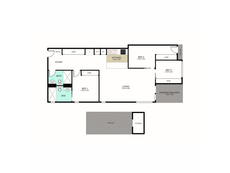 1816/120 Eastern Valley Way, Belconnen ACT 2617 Floorplan