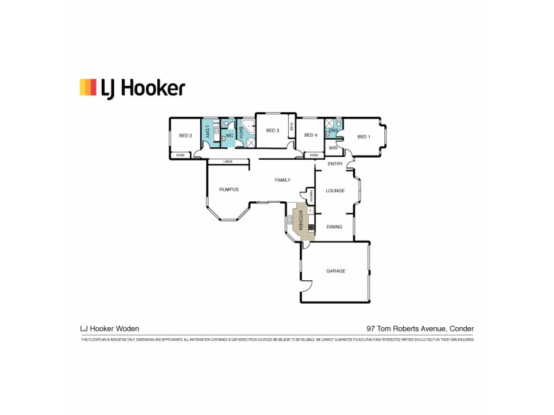 97 Tom Roberts Avenue, Conder ACT 2906 Floorplan