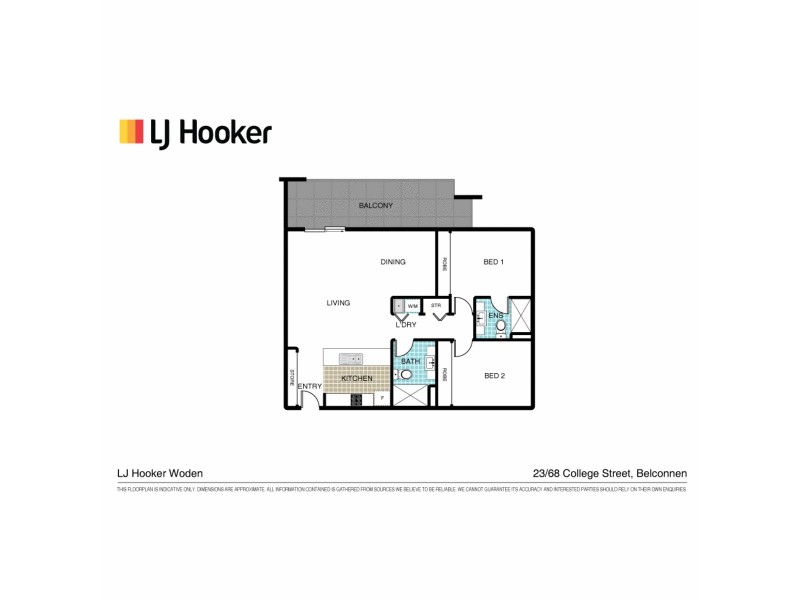 23/68 College Street, Belconnen ACT 2617 Floorplan