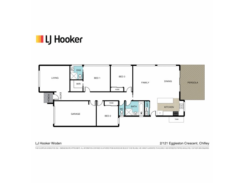 2/121 Eggleston Crescent, Chifley ACT 2606 Floorplan