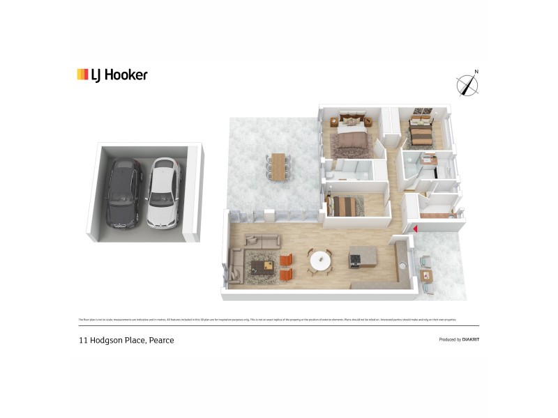 11 Hodgson Place, Pearce ACT 2607 Floorplan