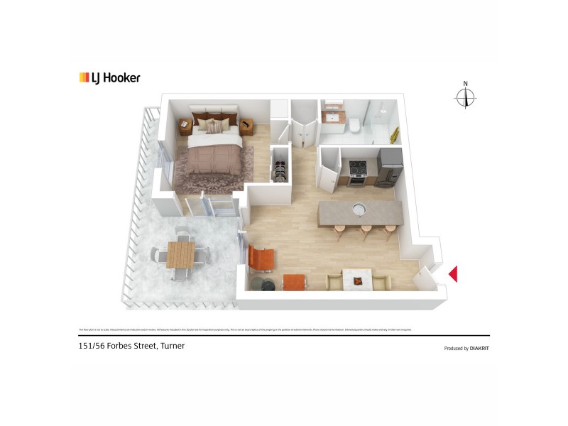 151/56 Forbes Street, Turner ACT 2612 Floorplan