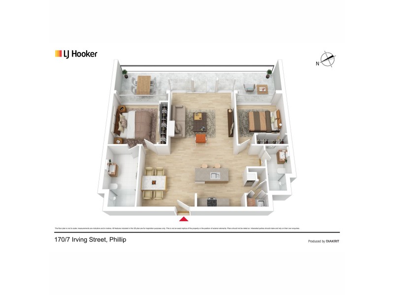 170/7 Irving Street, Phillip ACT 2606 Floorplan