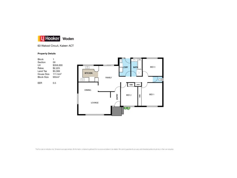 63 Wakool Circuit, Kaleen ACT 2617 Floorplan