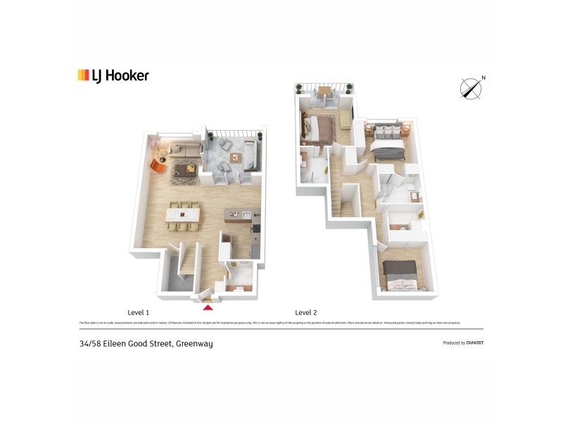 34/58 Eileen Good Street, Greenway ACT 2900 Floorplan