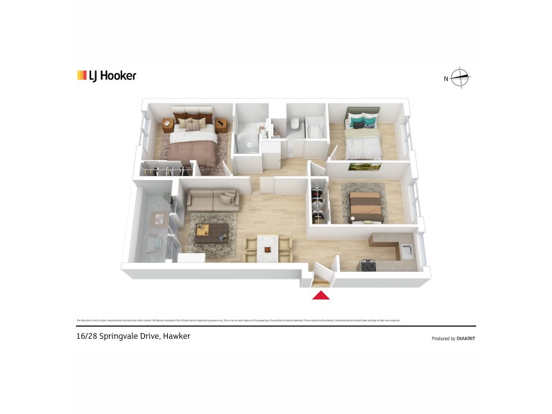 16/28 Springvale Drive, Hawker ACT 2614 Floorplan