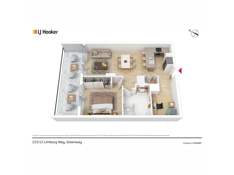 225/12 Limburg Way, Greenway ACT 2900 Floorplan