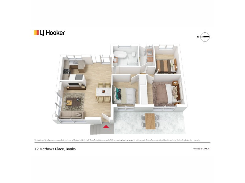 12 Mathews Place, Banks ACT 2906 Floorplan