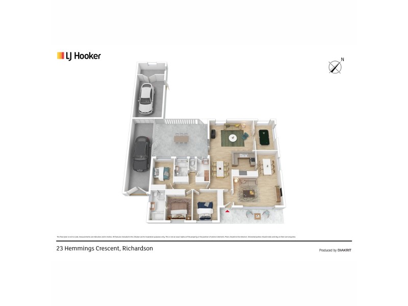 23 Hemmings Crescent, Richardson ACT 2905 Floorplan