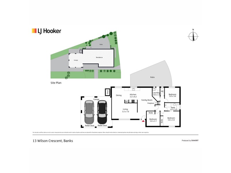 13 Wilson Crescent, Banks ACT 2906 Floorplan