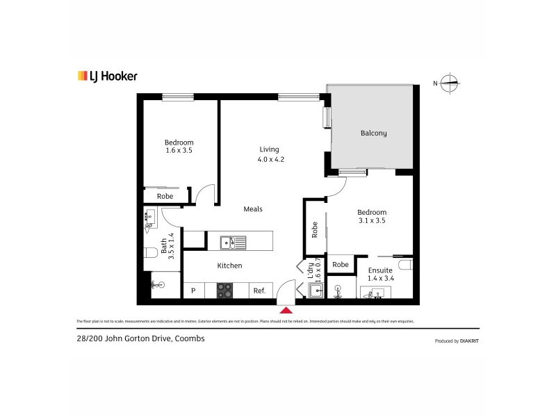 28/200 John Gorton Drive, Coombs NSW 2611 Floorplan