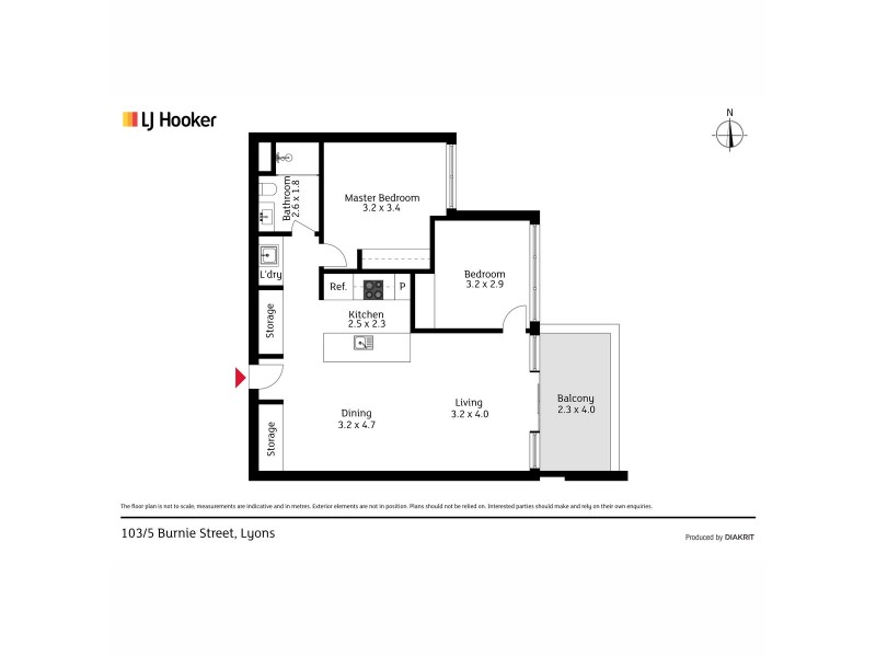 103/5 Burnie Street, Lyons ACT 2606 Floorplan