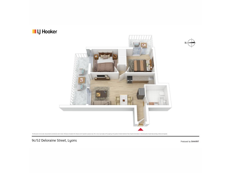 9C/52 Deloraine Street, Lyons ACT 2606 Floorplan