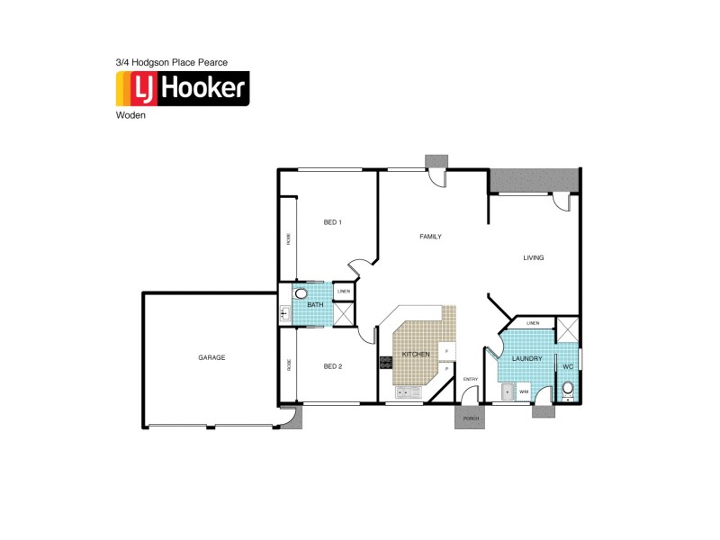 3/4 Hodgson Place, Pearce ACT 2607 Floorplan