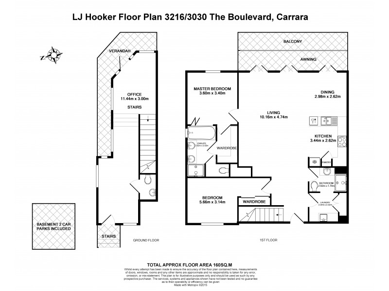 3216/3030 The Boulevard, Carrara QLD 4211 Floorplan