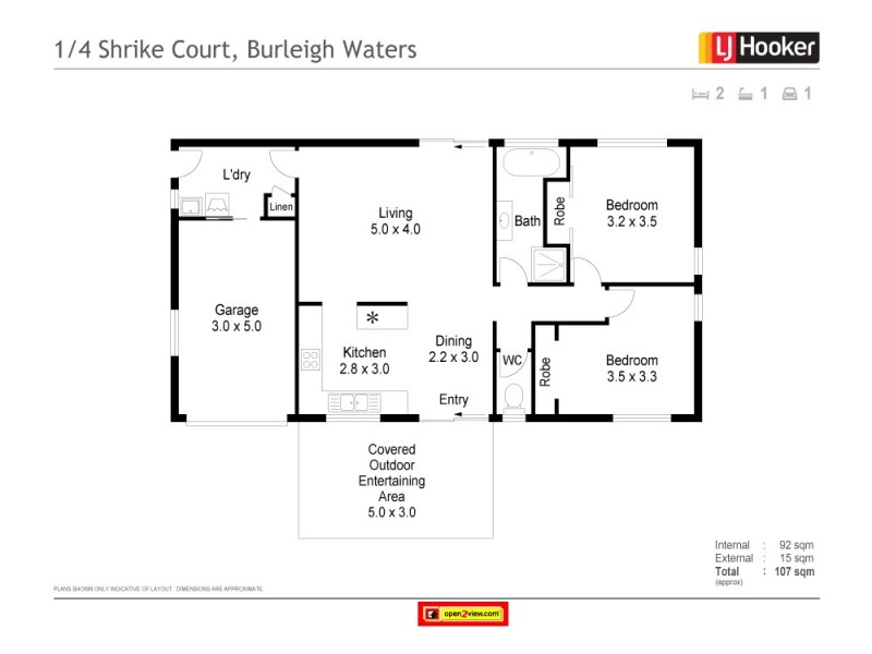 1/4 Shrike Court, Burleigh Waters QLD 4220 Floorplan