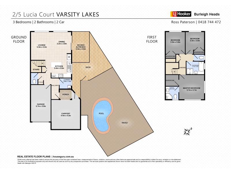 2/5 St Lucia Court, Varsity Lakes QLD 4227 Floorplan