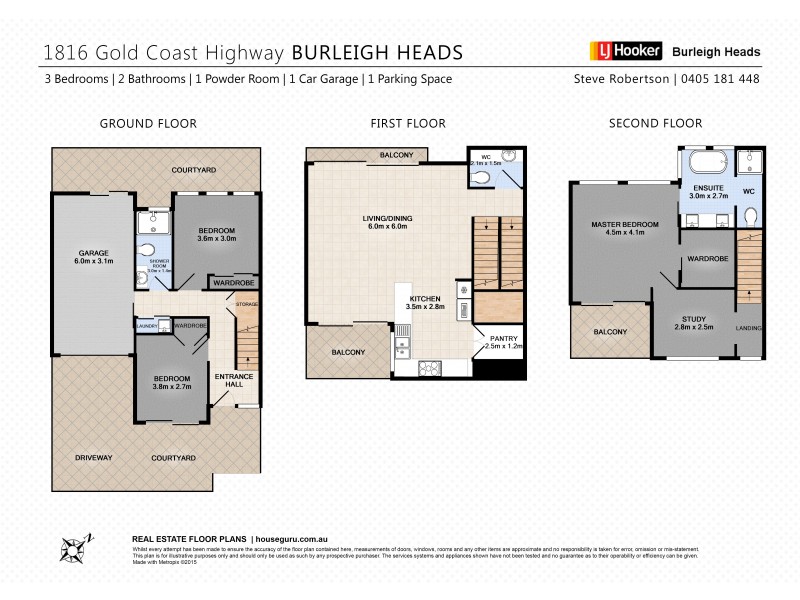 2 & 3/1816 Gold Coast Highway, Burleigh Heads QLD 4220 Floorplan