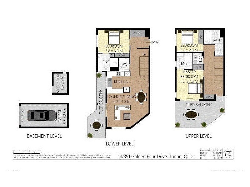 14/391 Golden Four Drive, Tugun QLD 4224 Floorplan