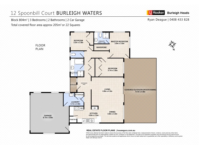 12 Spoonbill Court, Burleigh Waters QLD 4220 Floorplan