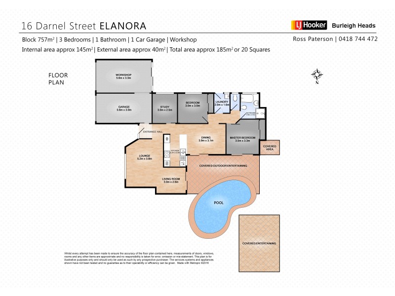 16 Darnel Street, Elanora QLD 4221 Floorplan