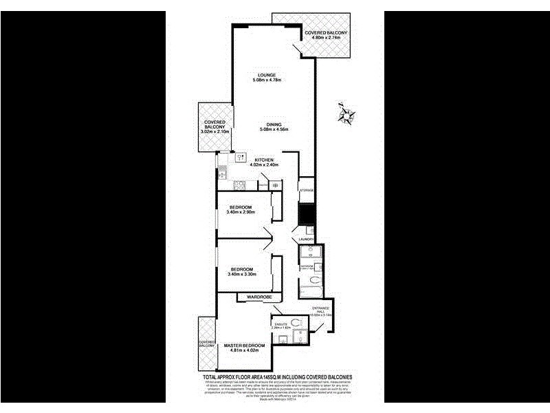 1406/12 Executive Drive, Burleigh Waters QLD 4220 Floorplan