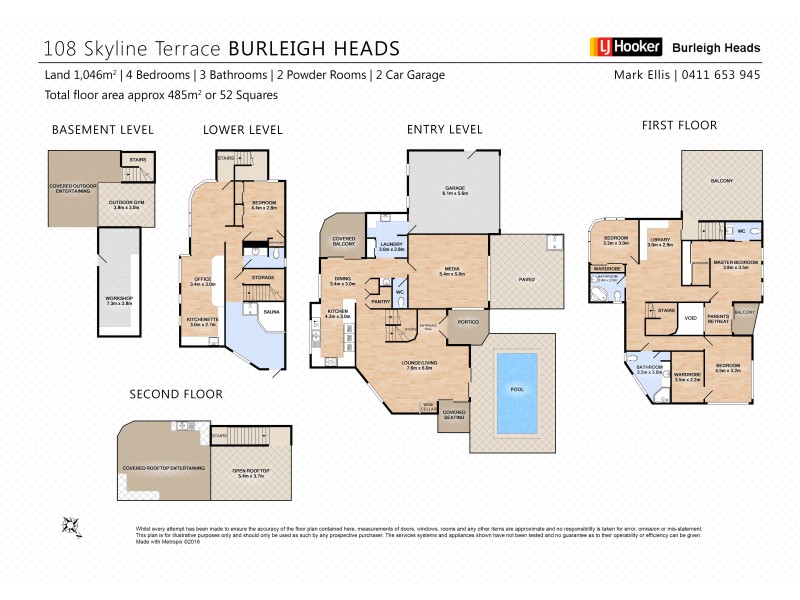 108 Skyline Tce, Burleigh Heads QLD 4220 Floorplan