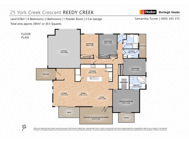 25 York Creek Crescent, Reedy Creek QLD 4227 Floorplan