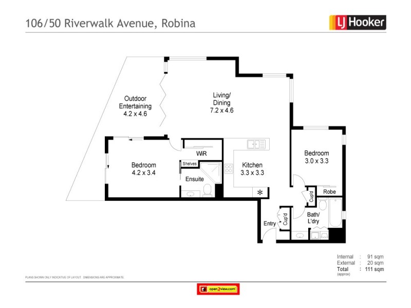 106/50 Riverwalk Avenue, Robina QLD 4226 Floorplan