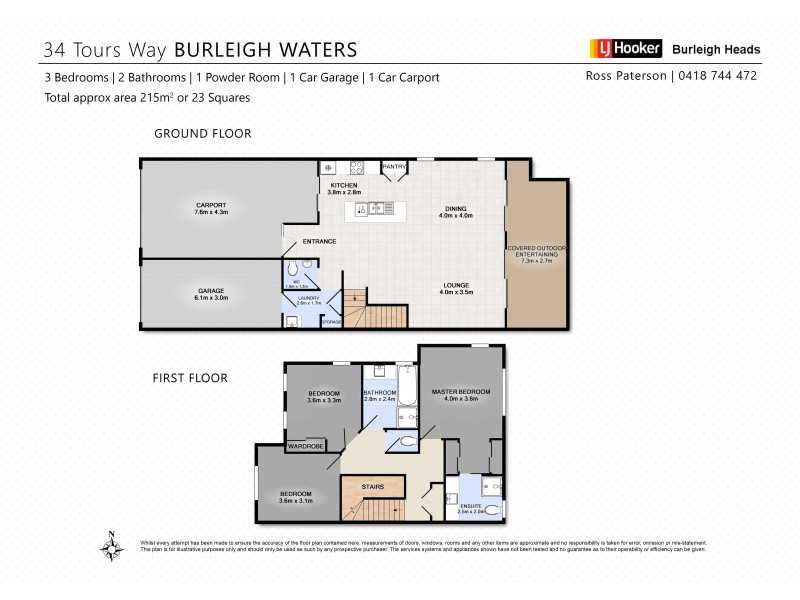 34 Tours Way, Burleigh Waters QLD 4220 Floorplan