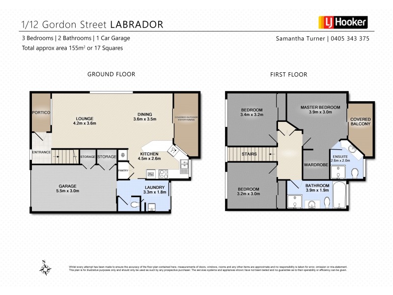 1/12 Gordon Street, Labrador QLD 4215 Floorplan