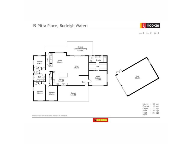19 Pitta Place, Burleigh Waters QLD 4220 Floorplan