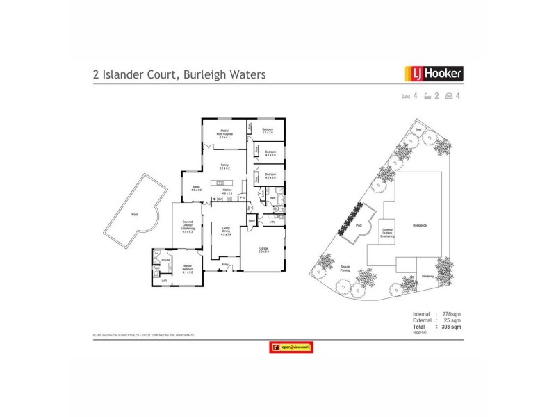 2 Islander Court, Burleigh Waters QLD 4220 Floorplan