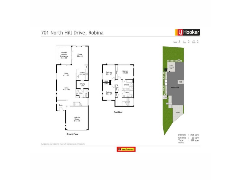 701 North Hill Drive, Robina QLD 4226 Floorplan