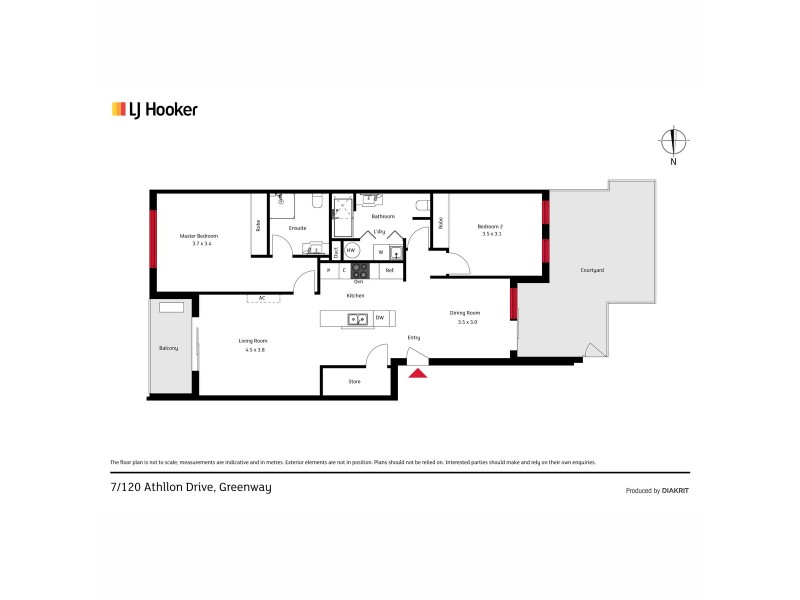 7/120 Athllon Drive, Greenway ACT 2900 Floorplan
