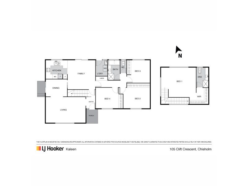 105 Clift Crescent, Chisholm ACT 2905 Floorplan