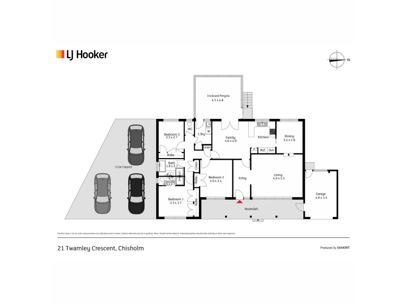 21 Twamley Crescent, Chisholm ACT 2905 Floorplan