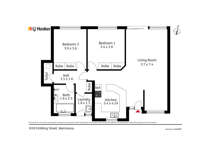 9/50 Embling Street, Wanniassa ACT 2903 Floorplan